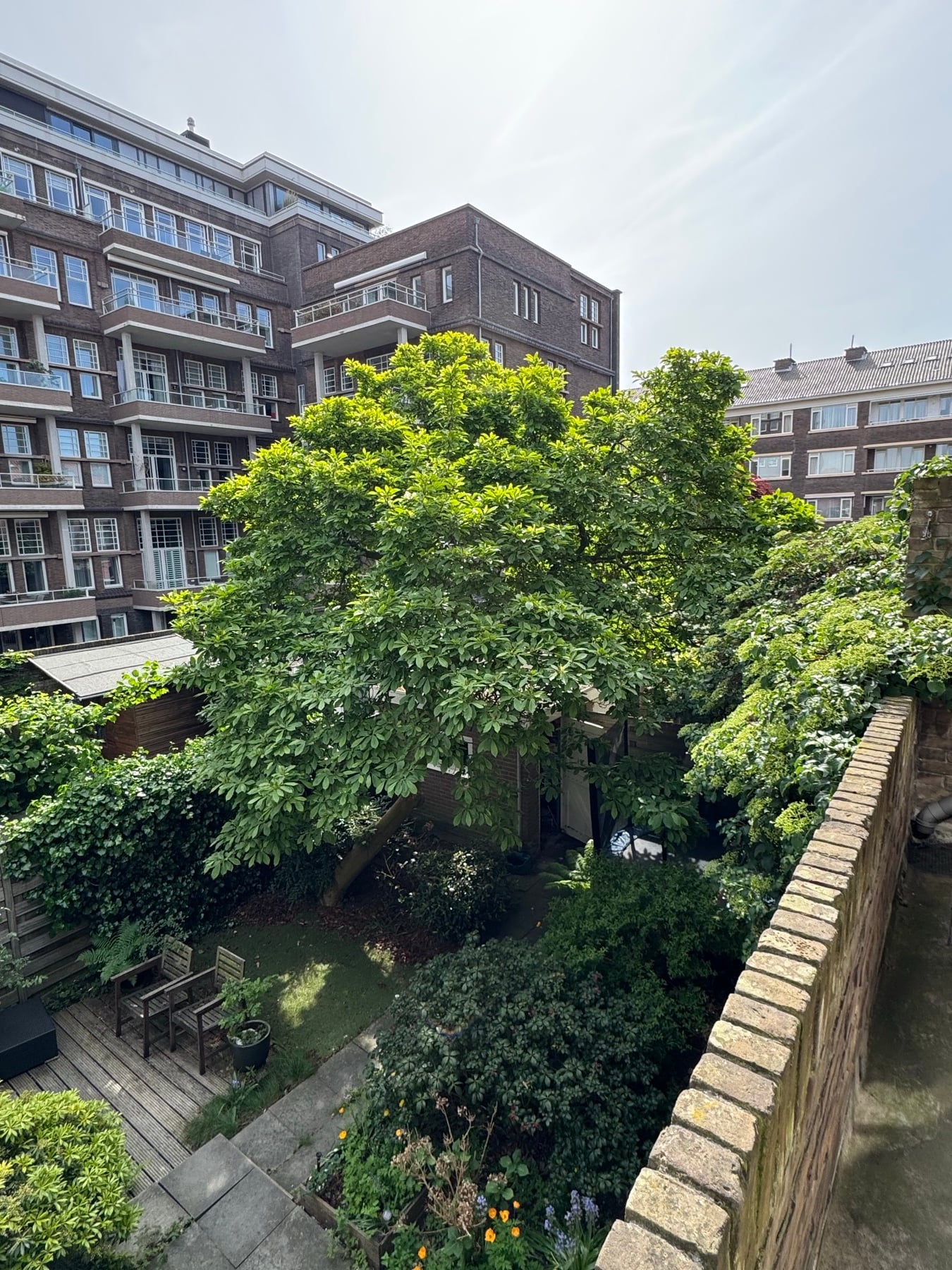 Uitzicht vanaf het oude balkon